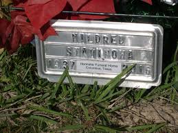 Mildred Marie Machart Stavinoha (1937-2016)