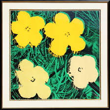 Flowers, 1964 (1 red, 1 yellow, 2 pink). Flowers Fs Ii 72 Original Art By Andy Warhol Picassomio