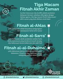 Tiga Fitnah Di Akhir Zaman Motivasi Kutipan Motivasi Pendidikan