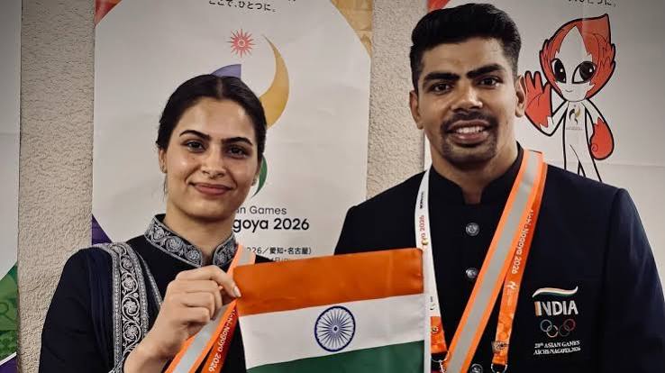 Manu Bhaker Asian Games 2026 flag bearer