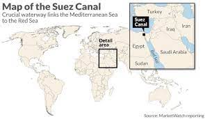 Suez canal snarled with giant ship stuck in top trade artery. Crgx6sqqdsfrym