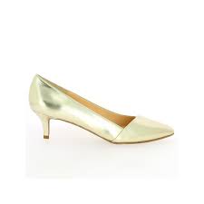 Qualité assurée et prix abordable. Escarpin Grande Taille Dore Petit Talon Specialiste Chaussures Grandes Pointure Shoesissime