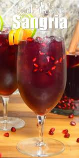 Red Wine Sangria Is A Favorite Holiday Cocktail With Pomegranate Juice Merlot White Rum Ginger Be Christmas Sangria Recipes Red Wine Sangria Sangria Recipes