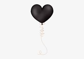 Download Balloon Clipart Clean Heart Black Heart Missing Mourning Png Image Transparent Png Free Download On Seekpng