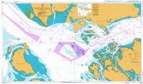 British Admiralty Nautical Chart 3833 Singapore Strait Western Part
