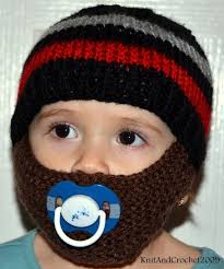Baby Beard Knitted Beard Hat Baby Beard Beanie Kids All Etsy