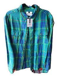 New Topman Men Size Large Multi Color Flannel Shirt Nordstrom 207 Ebay