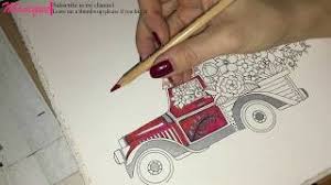 Download and print these free printable flower coloring pages for free. Flower Truck Part I Johanna Basford World Of Flowers Colouring Book How To Colour Flowers Youtube
