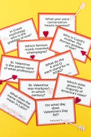 Obviously, trivia questions about valentine's day would make good questions for couples wanting to pass the time. Printable Valentine S Day Trivia Hey Let S Make Stuff