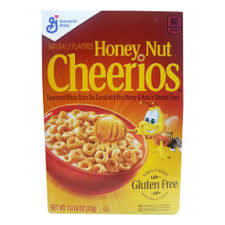 General Mills Honey Nut Cheerios Cereal Box