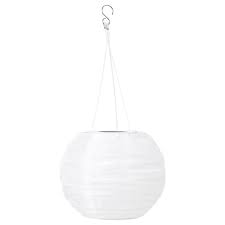 Solvinden Led Solar Powered Pendant Lamp Outdoor Globe White 9 Ikea Pendant Lamp Lamp Solar Powered Lamp