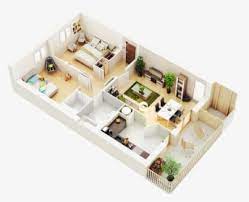 Our friendly, professional staff would be happy to assist and show you. 2 Bedroom House Plans 3d Hd Png Download Kindpng