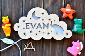 Elephant Lamp With Light Up Name Kids Lamp Cloud Light Etsy In 2021 Elephant Lamp Kids Lamps Cloud Lights