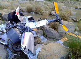 'when emergency personnel arrived on scene, they found the helicopter covered by thick reeds, partially submerged in the water,' said shawn herbst, netcare 911 spokesperson.emergency services are on scene at a helicopter crash in the umgeni river near the n2 in durban. Father Son Two Others Die In Helicopter Crash