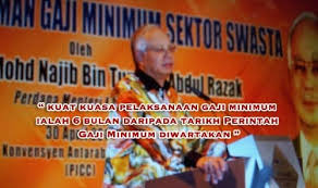 Selain itu, kementerian sumber manusia telah menjelaskan bahawa penetapan gaji. Gaji Minimum Pekerja Swasta Semenanjung Sabah Sarawak