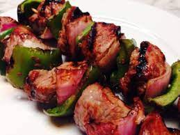 16 oz harris ranch choice beef rib eye steak served with; Rib Eye Shish Kabob With Garlic Marinade The Food Nanny