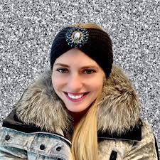 Black Rhinestone Knit Headband, Embellished Ear Warmers, Crochet Headband,  Headwrap Rhinestone Appliqué, Bling Winter Headband, Crstal Hat