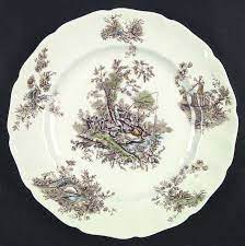 Price and other details may vary based on size and color. Johnson Brothers Pastorale Toile De Jouy Brown Multicolor Replacements Ltd