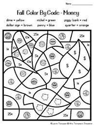Fall Coloring Pages Color By Code First Grade Fall Coloring Pages Second Grade Math Fall Math