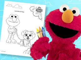 Elmo coloring page from sesame street category. Sesame Street Preschool Games Videos Coloring Pages To Help Kids Grow Smarter Stronger Kinder