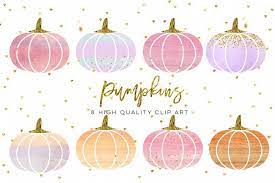 Watercolor Pumpkin Clip Art Orange Pumpkin Digital Clipart Pink Pumpkin Clipart Fall Pumpkin Digital Clip Art Watercolor Pastel Pumpkins 35720 Illustrat Clip Art Pink Pumpkins Watercolor Pumpkins