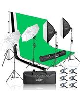 Emart Emart 2000w Photography Vedio Studio Lighting Kit Softbox Umbrella Continuous Photo Lighting 8 5 X 10 Feet Backdrop Stand Support System 3 Muslin Backdrops From Amazon Com Sound Vision