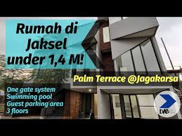 Rumah minimalis modern 2 lantai dijual cahaya rumahku via cahayarumahku.com. Rumah Murah Di Jakarta Selatan Palm Terrace Jagakarsa Ada Kolam Renang Di Kompleknya Tiga Lantai Youtube