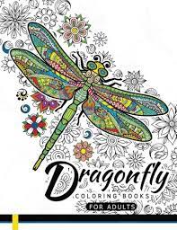 Mandala with dragonflies and flowers. Amazon Com Dragonfly Coloring Books For Adults Magical Wonderful Dragonflies In The Flower Garden 9781545290095 Dragonfly Coloring Books Books