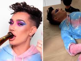 James Charles Makeup Tutorial While Being Drunk For The First Time