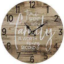 Metal rustic country primitive windmill clock wall decor. Time With Family Clock Lake Erie Gifts Decor