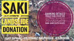 Finden sie bei der targobank einen kredit, der wie gemacht für sie ist. Saki Landslide Goilala News And Current Affairs Board Facebook