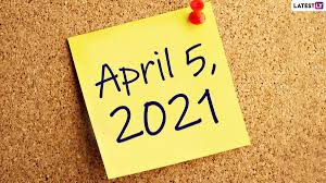 Kidsgen brings much fun for you. April 5 2021 Which Day Is Today Know Holidays Festivals And Events Falling On Today S Calendar Date Latest Breaking News Updates