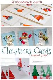 Place the picture on the card and make a note of where the edges of the photograph fall. 20 Homemade Christmas Cards Made By The Kids Hands On As We Grow