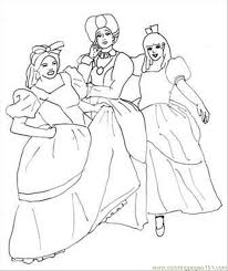 All the coloring pages and coloring drawings are not the property of the website cristina picteaza these gorgeous lol dolls and their sisters are very cute and lovely. Cinderella Step Sisters Coloring Page For Kids Free Cinderella Printable Coloring Pages Online For Kids Coloringpages101 Com Coloring Pages For Kids