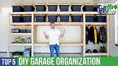 Slatted wall panels ($170, the home depot) allow you to mount cabinets to the wall without leaving holes in the drywall. Garage Organization Ideas The Home Depot Youtube