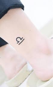 Curved lines and black ink makes it beautiful on the upper back. Tattoo Tagged With Small Banul Zodiac Symbol Micro Symbols Tiny Libra Symbol Ankle Ifttt Little Astrology Minimalist Inked App Com