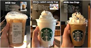 Barista Reveals How To Get Milk Tea And A White Rabbit Frap At Starbucks Nextshark Milk Tea Recipes Milk Tea Starbucks Drinks Recipes