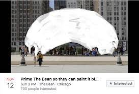 Latest Chicago Internet Fad Crazy Facebook Events With The Bean Curbed Chicago