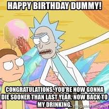 And assume i said them. Rick And Morty Pickle Rick Greeting Card Happy Birthday Funny Greeting Cards Party Supply Home Garden