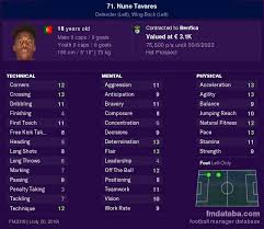 The profile page of nuno tavares displays all matches and competitions with statistics for all the matches he played in. Nuno Tavares Fm 2019 Profile Reviews