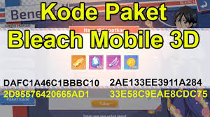 Kode redeem free fire gratis. Gratis Kode Paket Redeem Hadiah Game Bleach Mobile 3d Youtube
