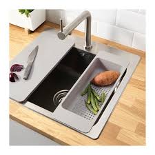 Grundvattnet Colander Ikea The Colander S Flat Bottom Can Be Used As A Dish Drainer For E G Glasses To Free Diy Kitchen Storage Ikea Kitchen Sink Ikea Kitchen