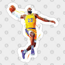 The best gifs are on giphy. Lebron James Dunk Lebron James Aufkleber Teepublic De