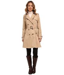 Lauren By Ralph Lauren Kent Skirted Trench Racing Khaki Trench Coats Women Military Style Coats Raincoats For Women