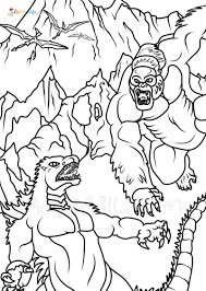 godzilla coloring pages print monster for free chiot coloriage xl