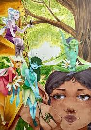 Drawing a tiger with marker and colored pencil