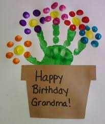 Diy Birthday Crafts For Kids Flower Handprint Craft Mother S Day Craft Birthday Craft Homemade Birthday Cards Handprint Crafts Mothers Day Crafts