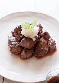 Diced Beef Steak Saikoro Steak With Japanese Style Sauces Recipetin Japan Recipe Beef Steak Recipes Beef