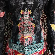 Harga gamis kaftan batik tenun lurik baju muslim wanita rote lasem. Baju Batik Khas Dayak Kalteng Pjg Shopee Indonesia