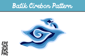 Blue Batik Cirebon Mega Mendung Indonesia Set Svg Vector Image Graphic By Arief Sapta Adjie Creative Fabrica